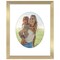 Americanflat Picture Frame with Oval-Shaped Mat - Ideal for Any Room, Living Rooms, Dorm Room